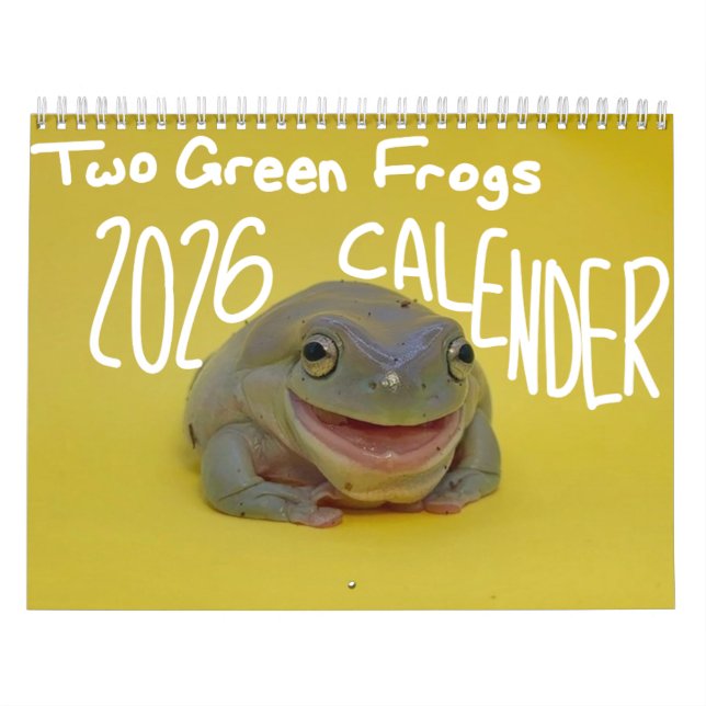 Calendario Two Green Frogs' 2026 Calendar (Tapa)