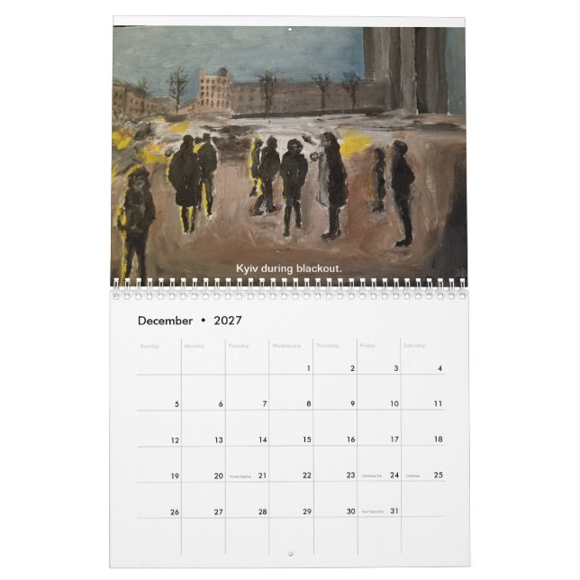 Calendario Ukraine 2026 Calendar (Dec 2027)