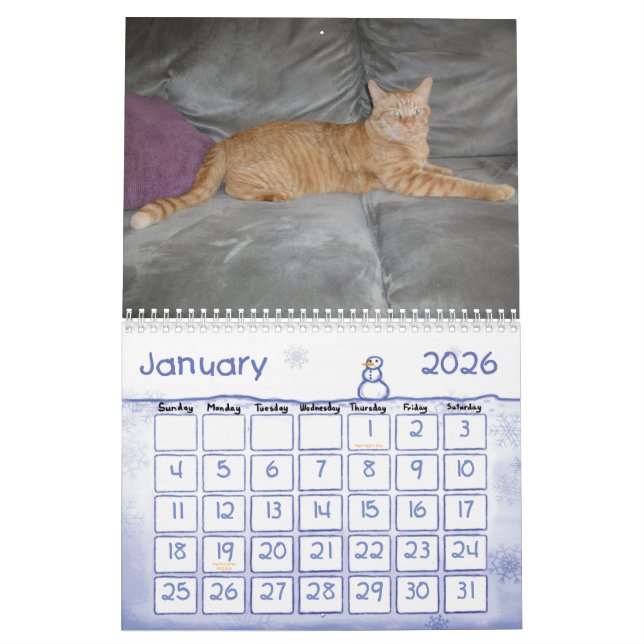 Calendario Un año con el Pokey (Jan 2026)