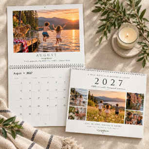 Calendario Un Año Con Fotos Recuerdos De Nuestros Nietos
