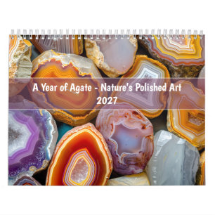 Calendario Un Año de Ágata – El Arte Pulido de la Naturaleza