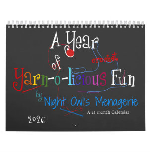 Calendario Un año de diversión de un crochet yarn-o-licioso