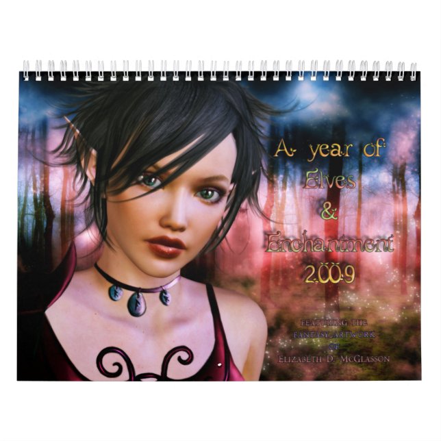 Calendario Un año de duendes y de encantamiento (Tapa)