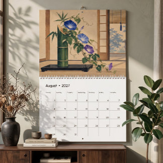 Calendario Un año de ilustración de Ikebana