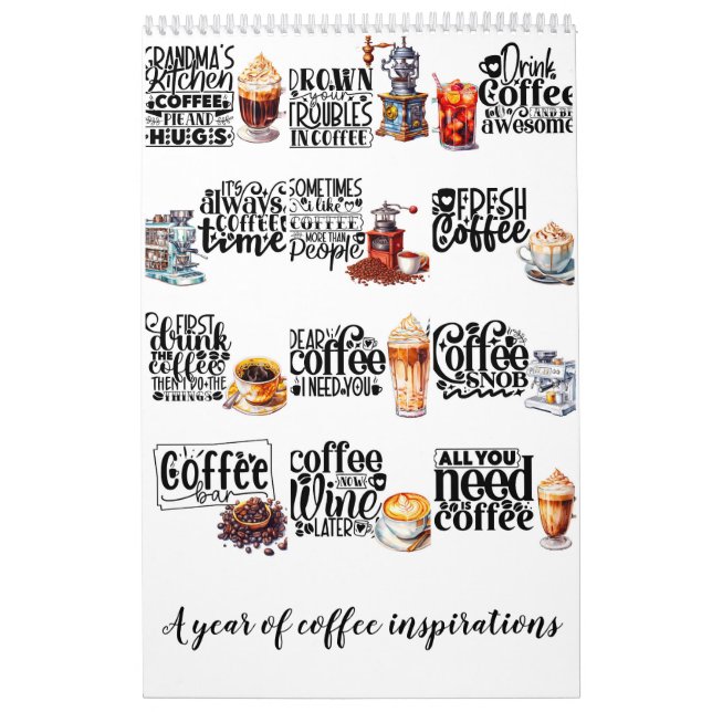 Calendario Un año de inspiración para el café (Tapa)