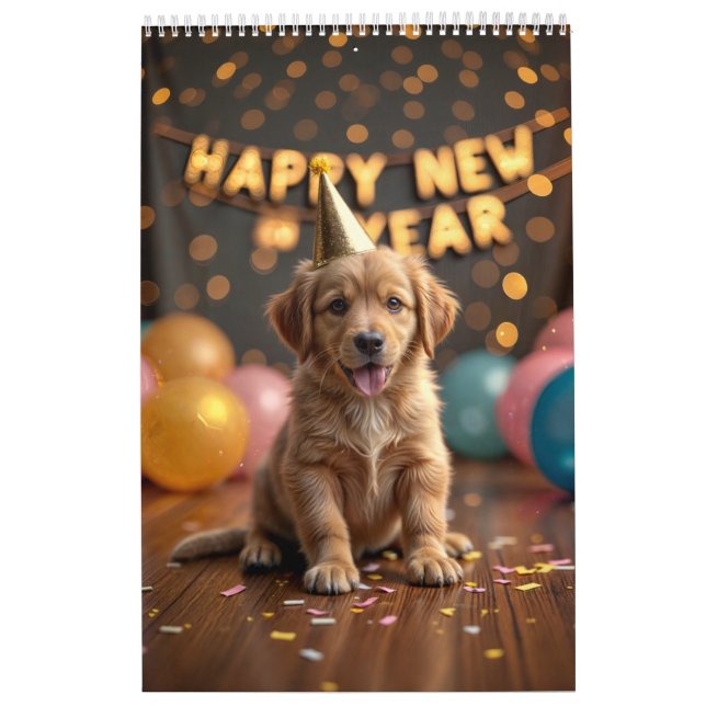 Calendario Un año de perros adorables (Tapa)