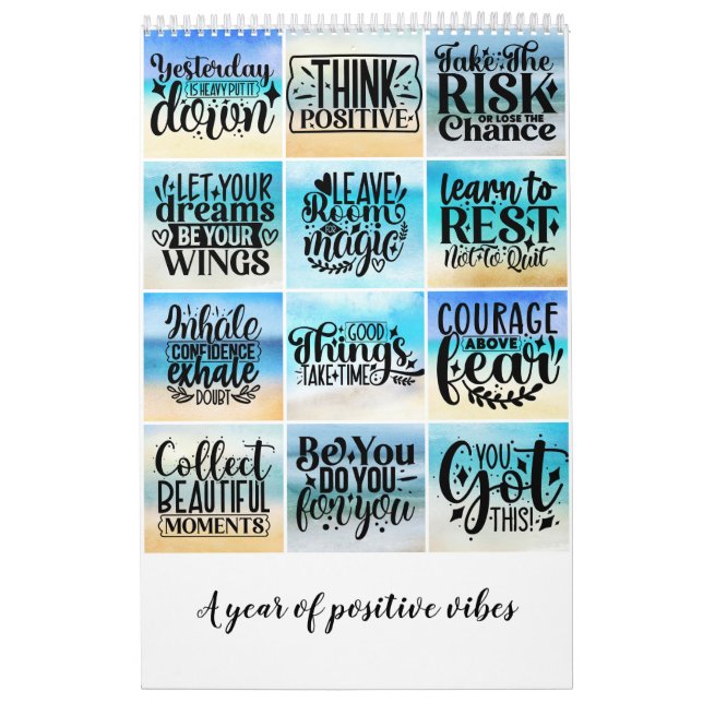 Calendario Un año de vibraciones positivas (Tapa)