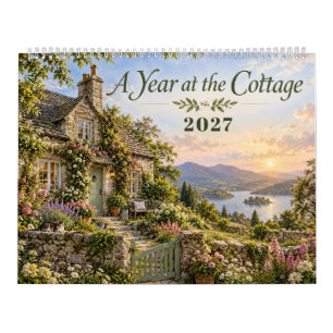 Calendario Un Año en el Cottage Romántico Cottagecore