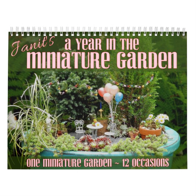 Calendario Un año en el jardín miniatura (Tapa)