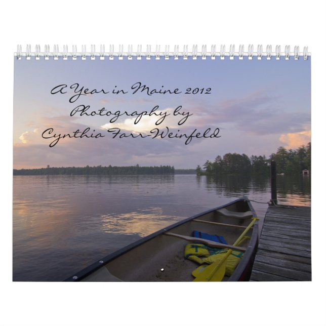 Calendario Un año en Maine 2012 (Tapa)