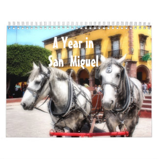 Calendario Un año en San Miguel de Allende, México,