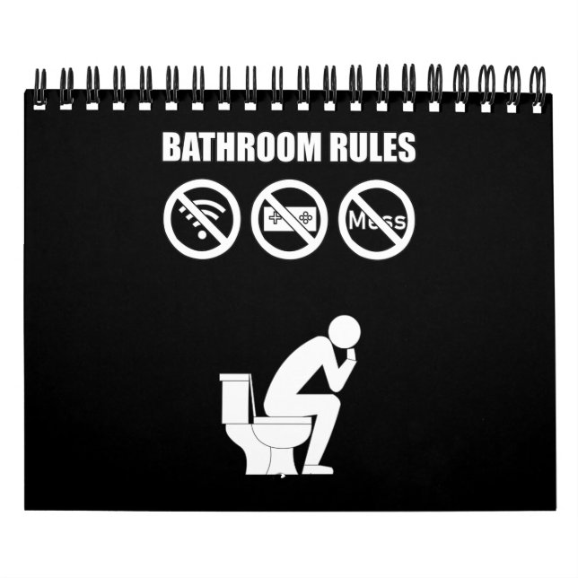 Calendario Un conjunto de reglas de baño (Tapa)