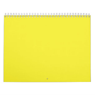 Calendario Un cuadrado amarillo vibrante cerrado por un blanc