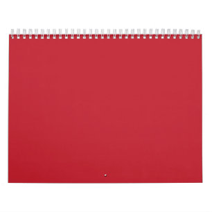 Calendario Un cuadrado rojo cerrado por un delgado borde blan