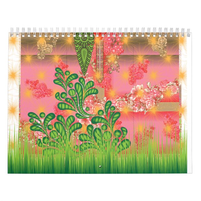 Calendario un espejo y algunas plantas (Tapa)