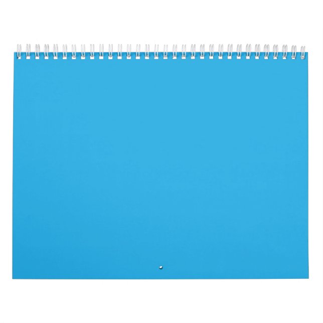 Calendario un fondo azul con (Tapa)