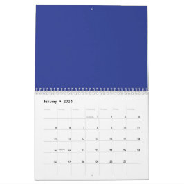 Calendario Un fondo azul sólido sin otro elemento visible