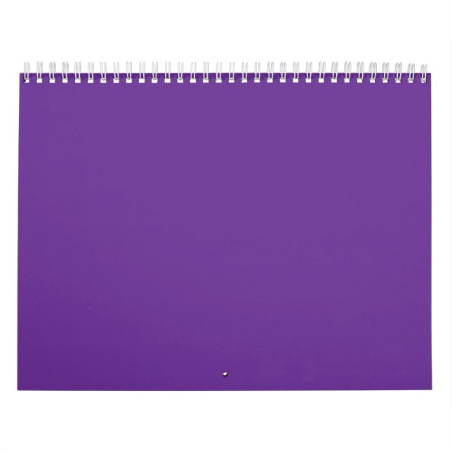 Calendario un fondo morado con (Tapa)