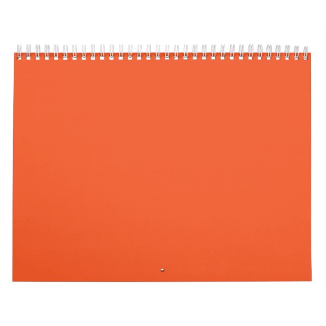 Calendario un fondo naranja con un (Tapa)