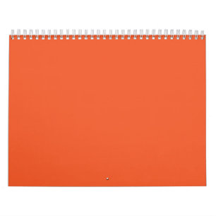 Calendario un fondo naranja con un