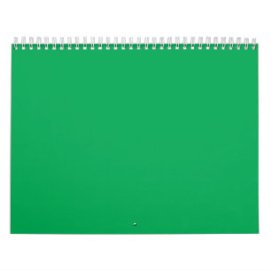 Calendario un fondo verde con