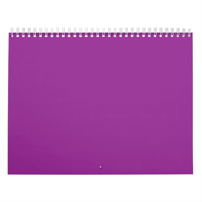 Calendario Un fondo violeta profundo acentuado por un blanco  (Tapa)