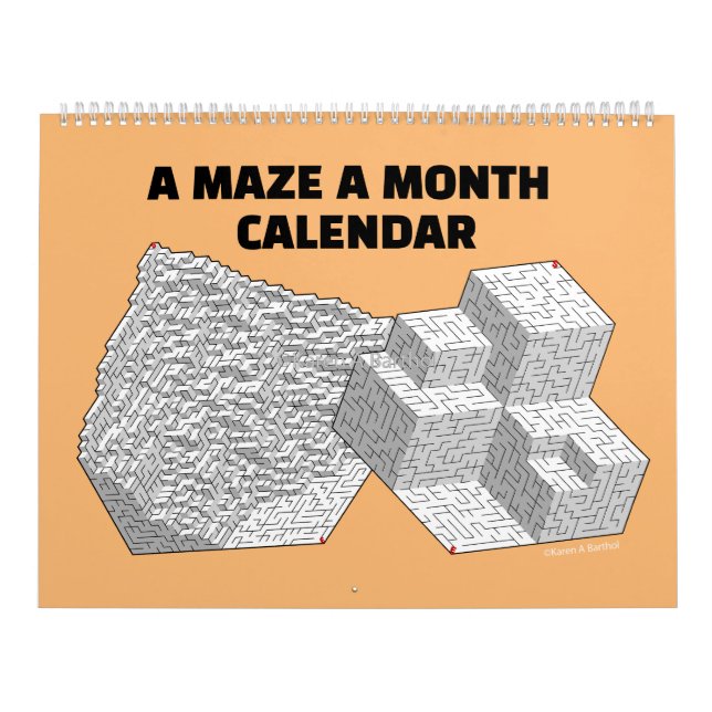 Calendario Un laberinto al mes (Tapa)
