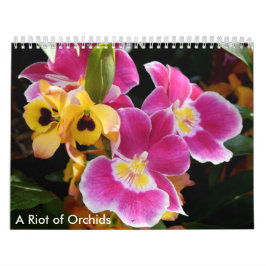 Calendario Un motín de orquídeas