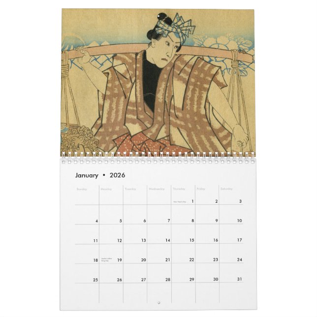Calendario Un mundo flotante (Jan 2026)
