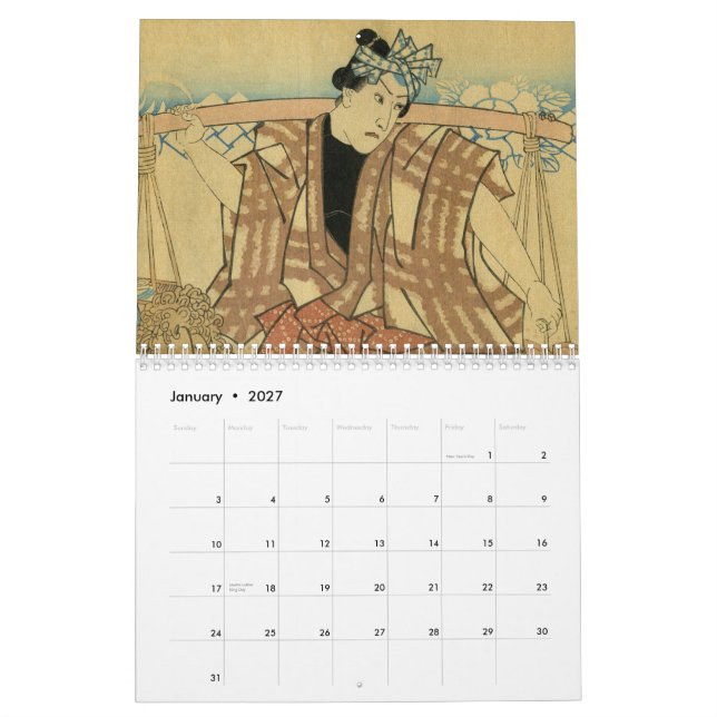 Calendario Un mundo flotante (Jan 2027)