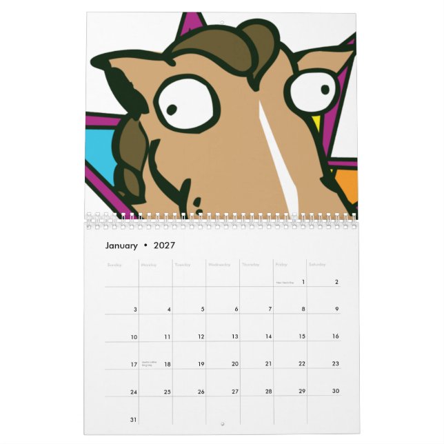 Calendario Un Poo al día (Jan 2027)
