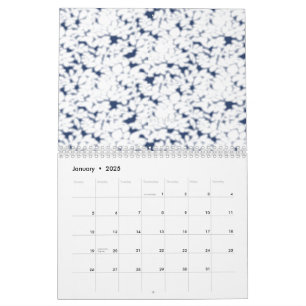 Calendario Un primer plano de una hidrangea muestra su delica