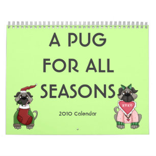 Calendario Un Pug Para Todas Las Temporadas