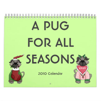Calendario Un Pug Para Todas Las Temporadas