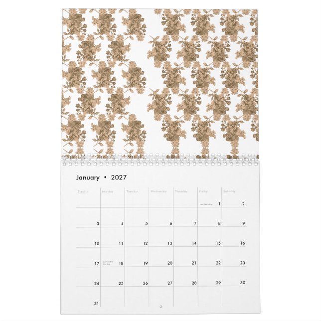 Calendario Un reflejo perfectamente simétrico de una montaña  (Jan 2027)