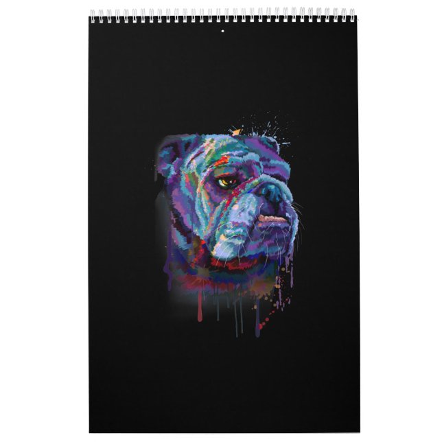 Calendario Un regalo de Bulldog inglés para una madre Bulldog (Tapa)