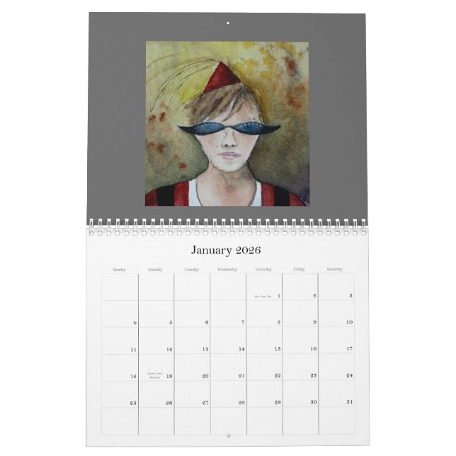 Calendario Una cabeza por completo de la rareza (Jan 2026)