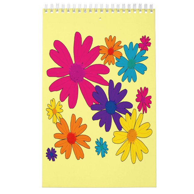 Calendario Una cama de flores de margarita (Tapa)