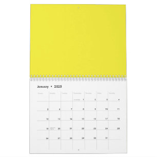 Calendario Una combinación de degradado de amarillo a naranja