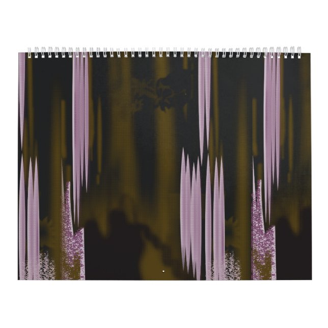 Calendario una foto en blanco y negro de un edificio (Tapa)