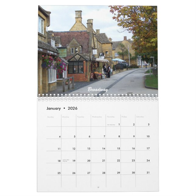 Calendario Una Inglaterra más escénica (Jan 2026)