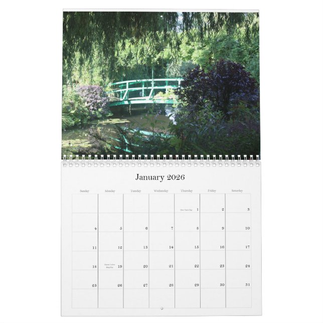 Calendario Una mañana en el jardín de Monet (Jan 2026)
