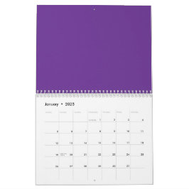 Calendario Una mezcla abstracta de tonos violeta y rosa