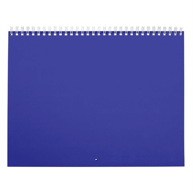 Calendario una pared azul con un reloj (Tapa)