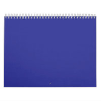 una pared azul con un reloj