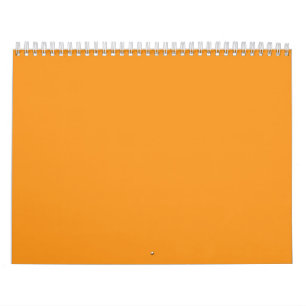 Calendario Una plaza naranja vívida rodeada de un borde blanc