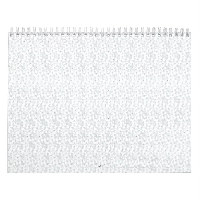 Calendario Una superficie completamente blanca e incansable l (Tapa)