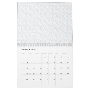Calendario Una superficie completamente blanca e incansable l