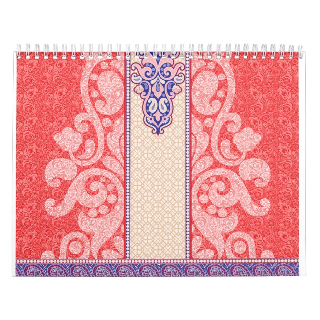 Calendario una tarjeta con el corazón rojo sobre ella (Tapa)