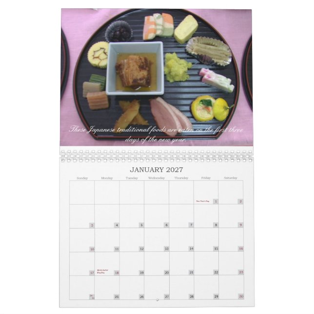 Calendario Una vista de Japón (Jan 2027)